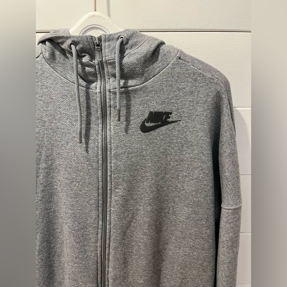 🩶 NIKE Full-Zip Hoodie – Heather Grey – Size S - Picture 6 of 10